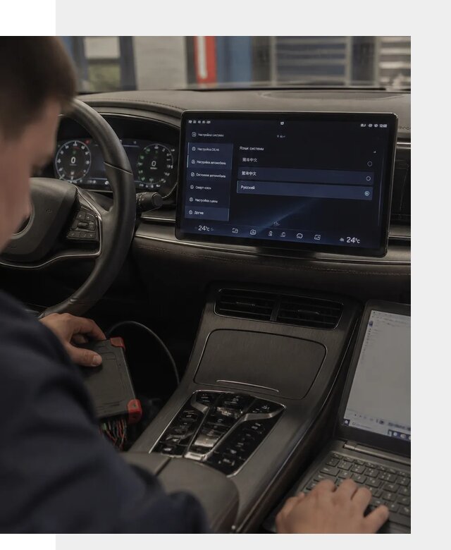Русификация автомобиля BYD HAN для эксплуатации в Соликамске